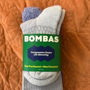 Bombas multi-pack Pink Blue and Gray Compression Socks